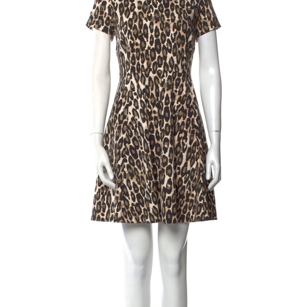 Kate Spade Animal Print Leopard  Mini Dress Size 6 Viscose